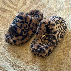 Maeve Fuzzy Platform Slippers